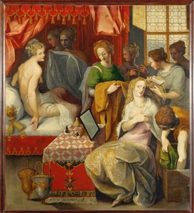 Hyante et Climene a leur toilette. One of a series …