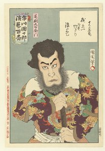 Ichikawa Danjuro IX en tant que Kezori Kyuemon