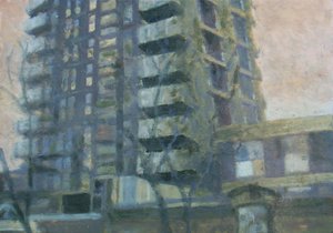 Un endroit pour vivre 19, 2011 (huile sur contreplaqué)