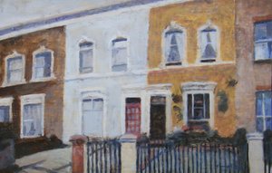 A place to live 40, 2012 (huile sur contreplaqué)