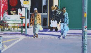 Passage à niveau, 2009 (huile sur toile)