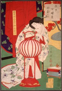Un feu dans le chandelier - Tsukioka Yoshitoshi
