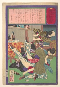 Postal Hōchi Zeitung Nr. 645, Engländer vergewaltigt Tochter eines Weinhändlers - Tsukioka Yoshitoshi
