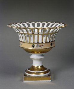 Corbeille à fruits, vers 1826-1838 (porcelaine dure avec émail et dorure) - Tucker China Factory