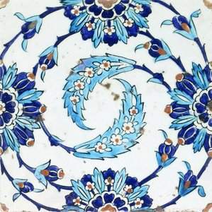 Carreau de poterie d