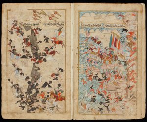 La bataille de Keresztes en 1596, du manuscrit Campagne de Mehmed III en Hongrie - Turkish master