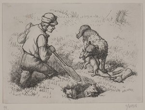 Illustration de "M. Mikkel", poème de Christian Richardt - Ubekendt