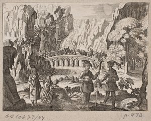 Caravane passant un pont - Ubekendt