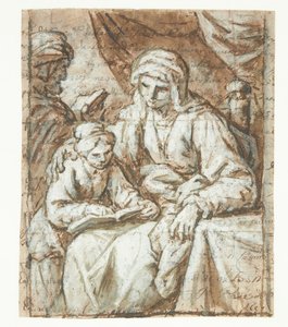 Marie lisant avec Anne et Joachim - Ubekendt