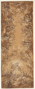 Esquisse pour une peinture de plafond avec la Trinité