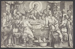 Le Christ prédisant la trahison de Judas Iscariot lors de la dernière cène