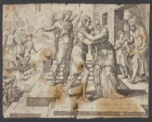 Le retour de Tobie - Ubekendt efter Maarten van Heemskerck