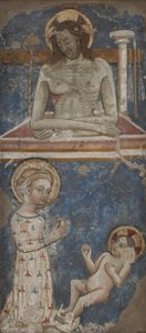 Le Christ en homme de douleurs. Vierge et Enfant