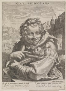 Bouffon avec un bonnet de fou - Ubekendt nederlandsk 1500 tallet