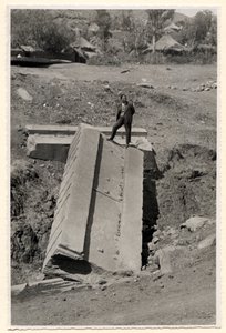 Fragment de stèle, Axum, Éthiopie, photographie d