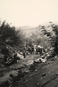 Soldats italiens de la Première Guerre mondiale à Podgora, sur le front italo-autrichien - Ugo Ojetti