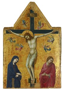 La Crucifixion avec la Vierge, saint Jean et les anges - Ugolino di Nerio