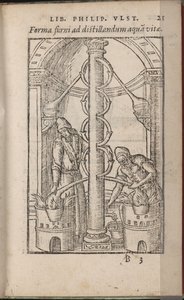 Appareil alchimique De: Liber de secretis naturae, 1556-1557 - Ulstadius