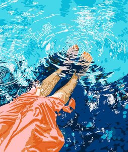 Détente estivale à la piscine - Uma Gokhale