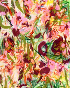 Abstrait floral éclatant - Uma Gokhale