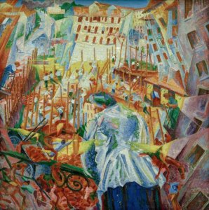 La rue entre dans la maison - Umberto Boccioni