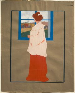 Femme à une fenêtre (Automne), vers 1908
