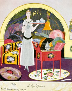 Scène de style moderne, décor théâtral - Umberto Brunelleschi