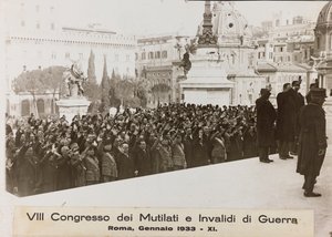 VIIIe Congrès des mutilés et invalides de guerre - Rome, janvier 1933