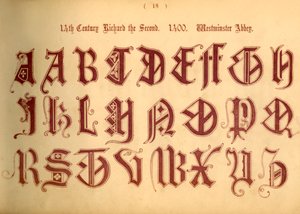 XIVe siècle. Richard II. 1400. Abbaye de Westminster, 1862