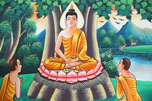 20151103, Kasi, Laos : Peinture représentant l