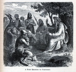 Un barde récitant aux Northmen, 1882 - Unbekannt