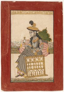 Une dame parée de bijoux