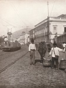 Une scène de rue à Botafogo, Rio, 1914