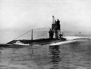 Un sous-marin britannique en surface