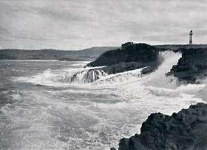 Une vue charmante du paysage côtier pittoresque de N.S.W., vers 1900