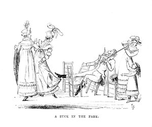 Un canard dans le parc, vers 1870