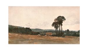 Scène de moisson - une esquisse en plein air, vers 1900 - Unbekannt