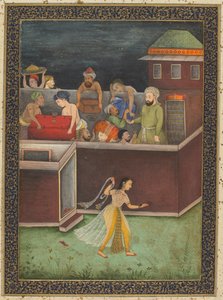 Une maison cambriolée la nuit, vers 1700