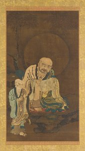 Un Luohan et un assistant, dynastie Ming, 1368-1644