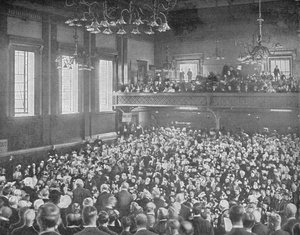Une réunion de mai, Exeter Hall, Londres, vers 1903 - Unbekannt
