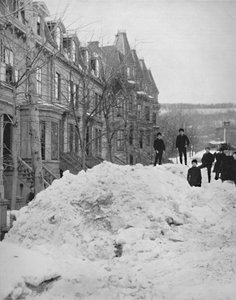 Une rue de Montréal en hiver