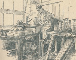 Un potier au travail, 1910 - Unbekannt