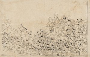 Un Souverain en Procession, début du 19ème siècle