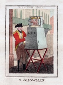 Un montreur, Hyde Park Corner, Londres, 1805