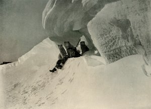 Une corniche de neige, vers 1908 - Unbekannt