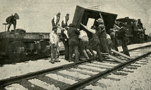Un train de marchandises spécial prend la route, 1901