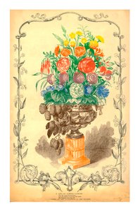 Un vase de fleurs d