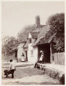 Une rue de village - Unbekannt