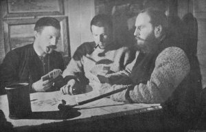 Une partie de whist dans le salon. 15 février 1895