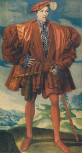 Un jeune homme en rouge, vers 1550, 1948 - Unbekannt